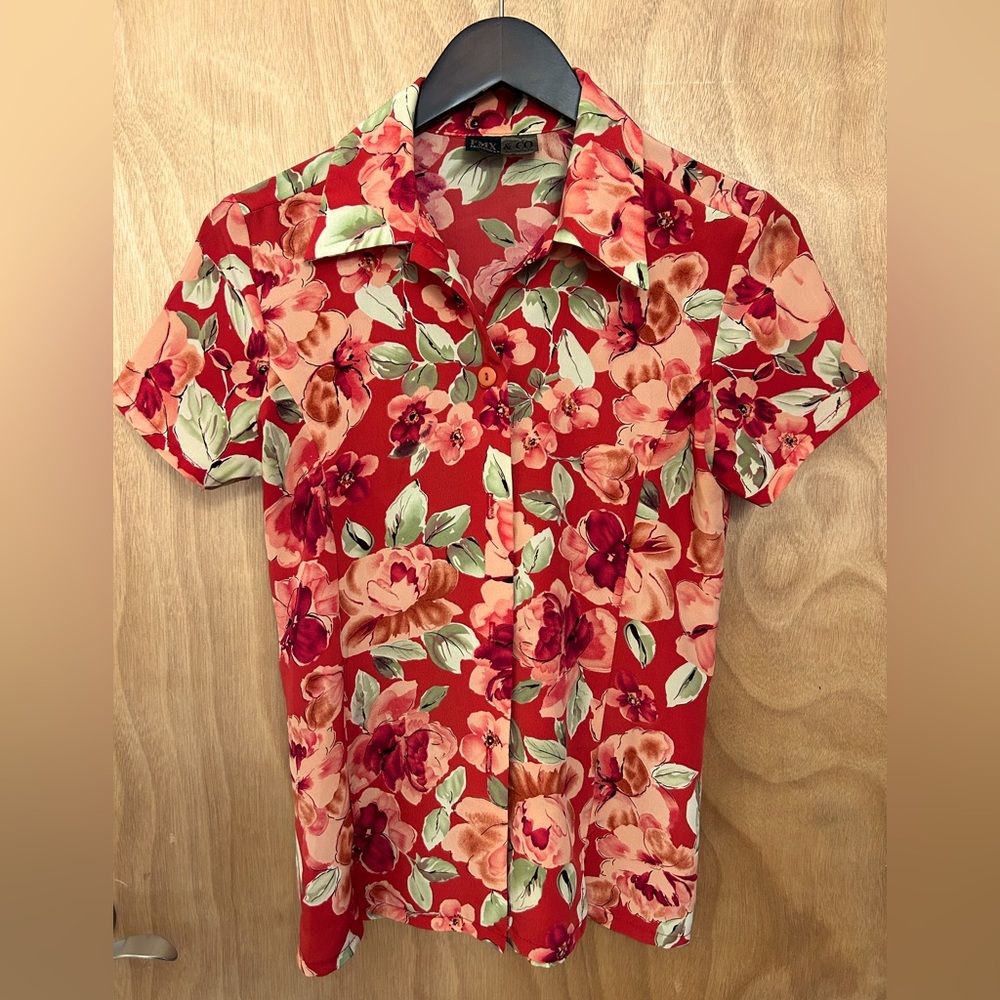 Vintage floral button up